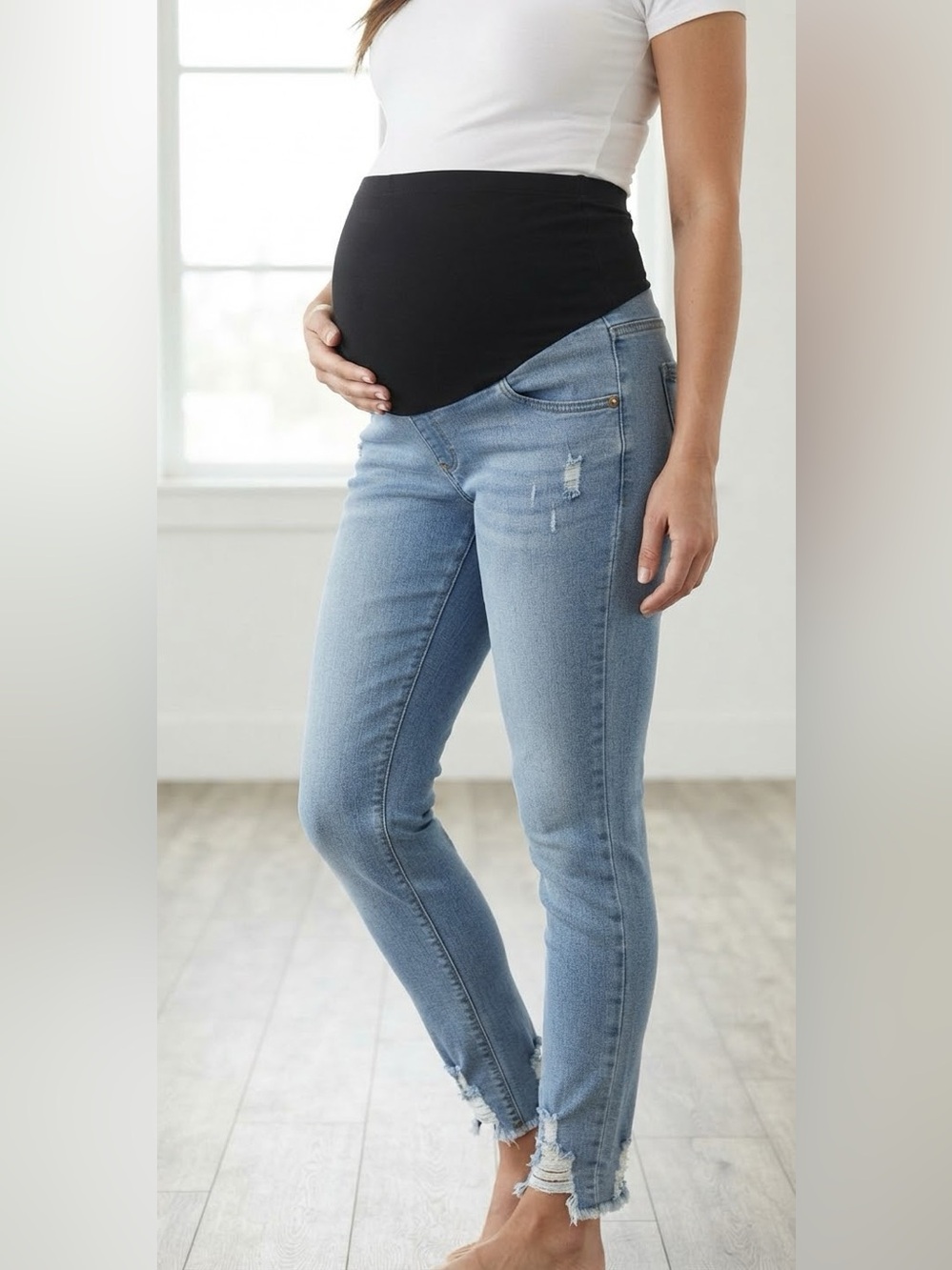 Sonoma Light Blue Skinny Maternity Jeans